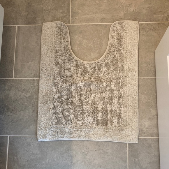 Luxury Cream & Tan Bath Mat - Picture 1 of 4
